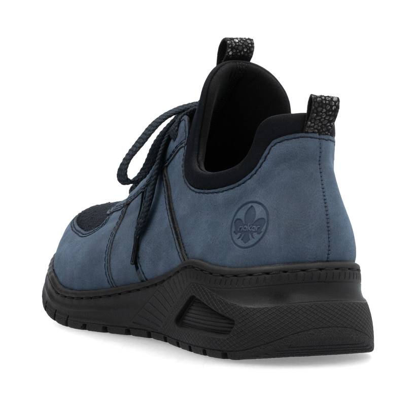 Rieker Artikelnummer M4970-14 Rieker Damen Slipper pazifikblau Fabrikverkauf