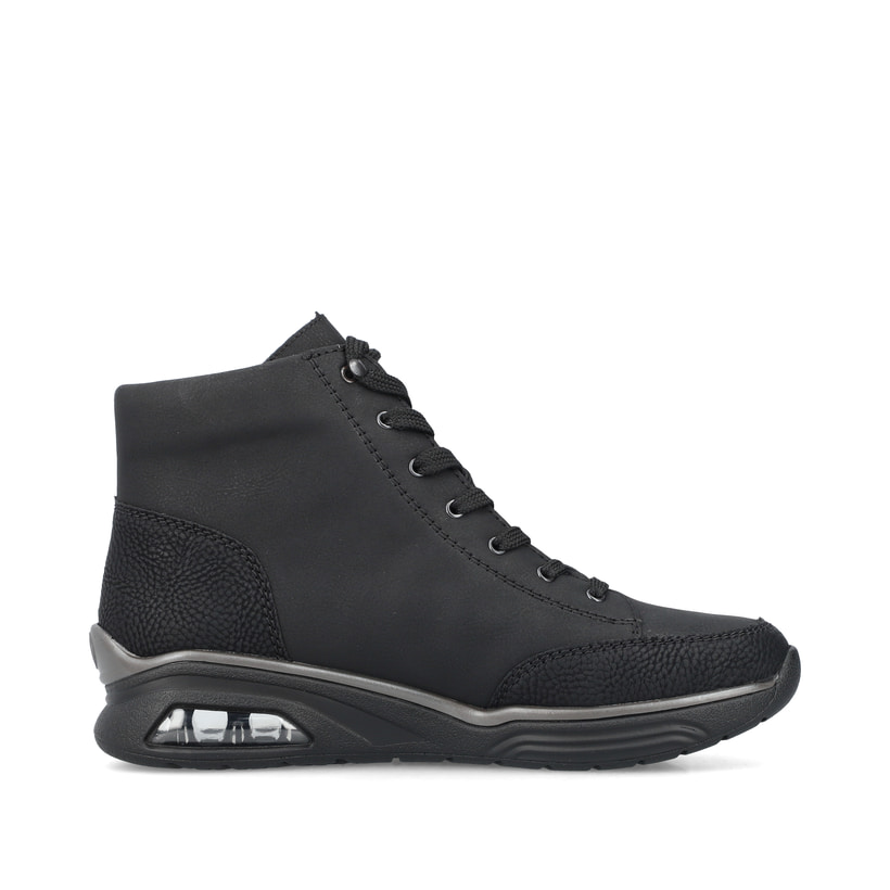 Rieker Artikelnummer M5610-00 Rieker Damen Schnürstiefel graphitschwarz Fabrik Onlineshop