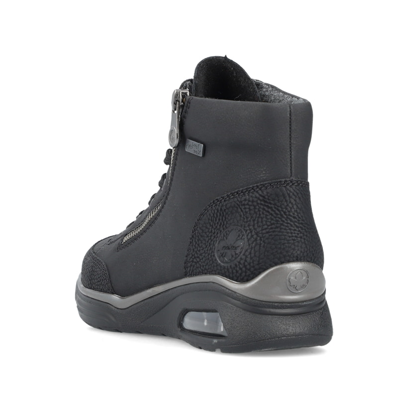 Rieker Artikelnummer M5610-00 Rieker Damen Schnürstiefel graphitschwarz Fabrik Onlineshop