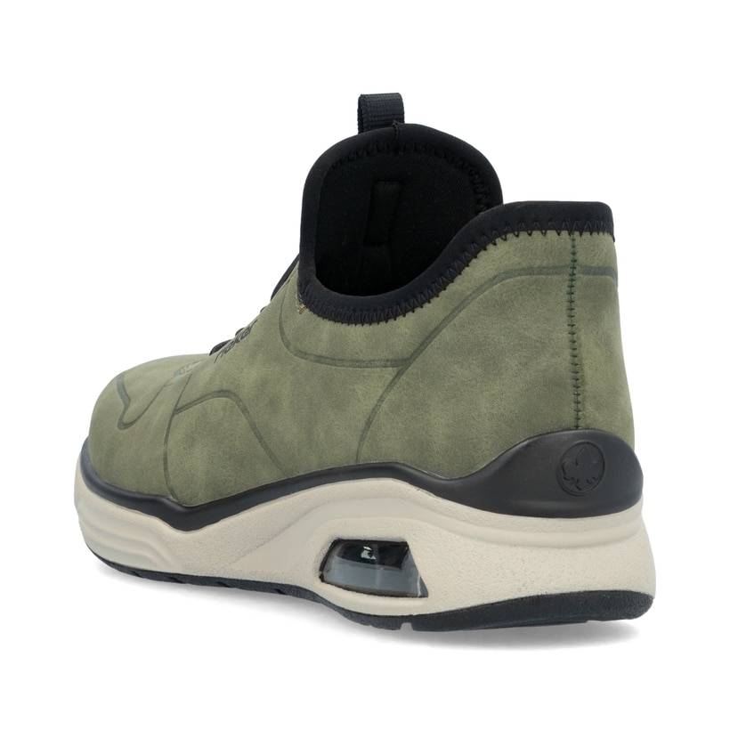 Rieker Artikelnummer M5651-54 Rieker Damen Slipper khaki-schwarz Fabrikpreis