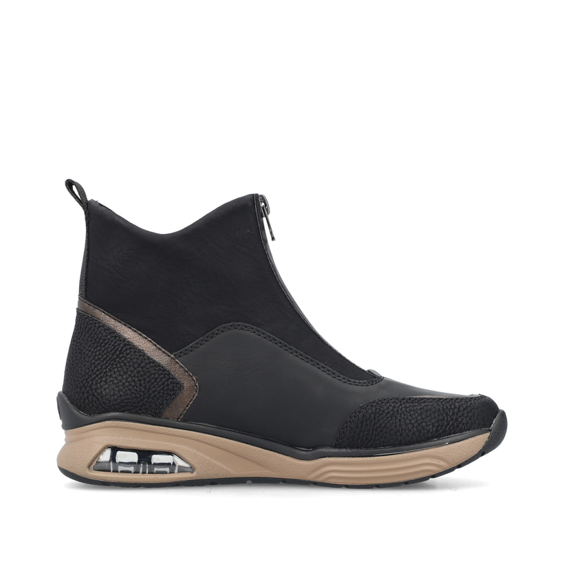 Rieker Artikelnummer M5656-00 Rieker Damen Stiefeletten stahlschwarz Sonderangebot