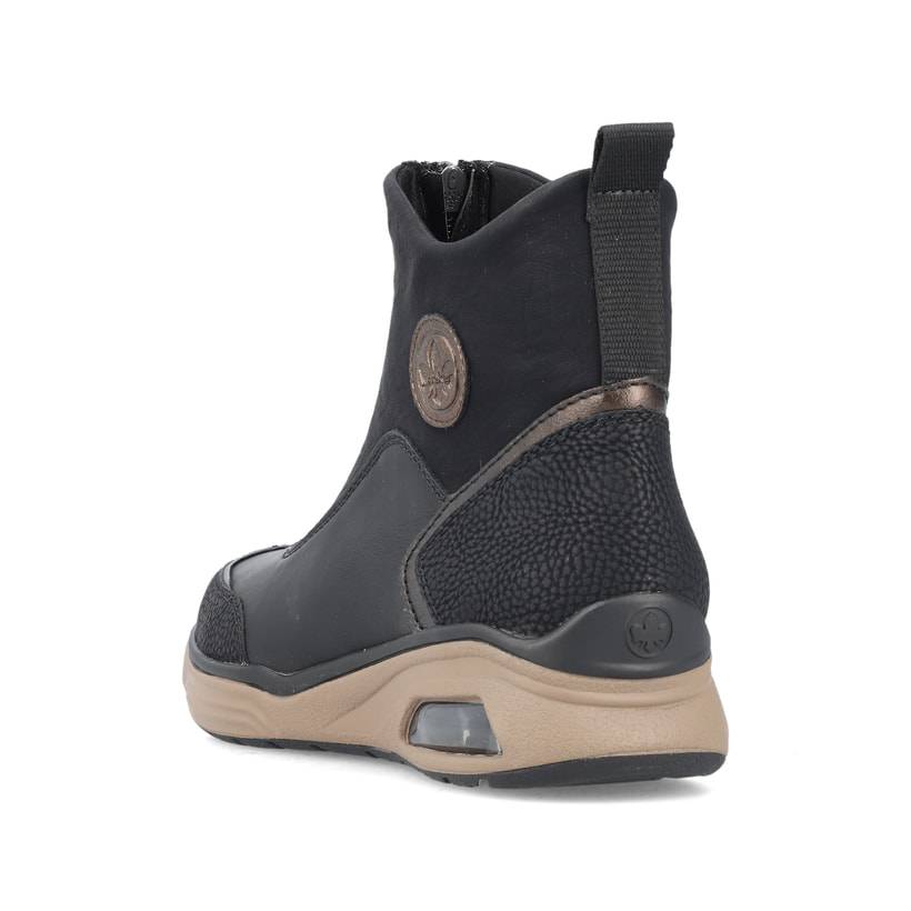 Rieker Artikelnummer M5656-00 Rieker Damen Stiefeletten stahlschwarz Sonderangebot