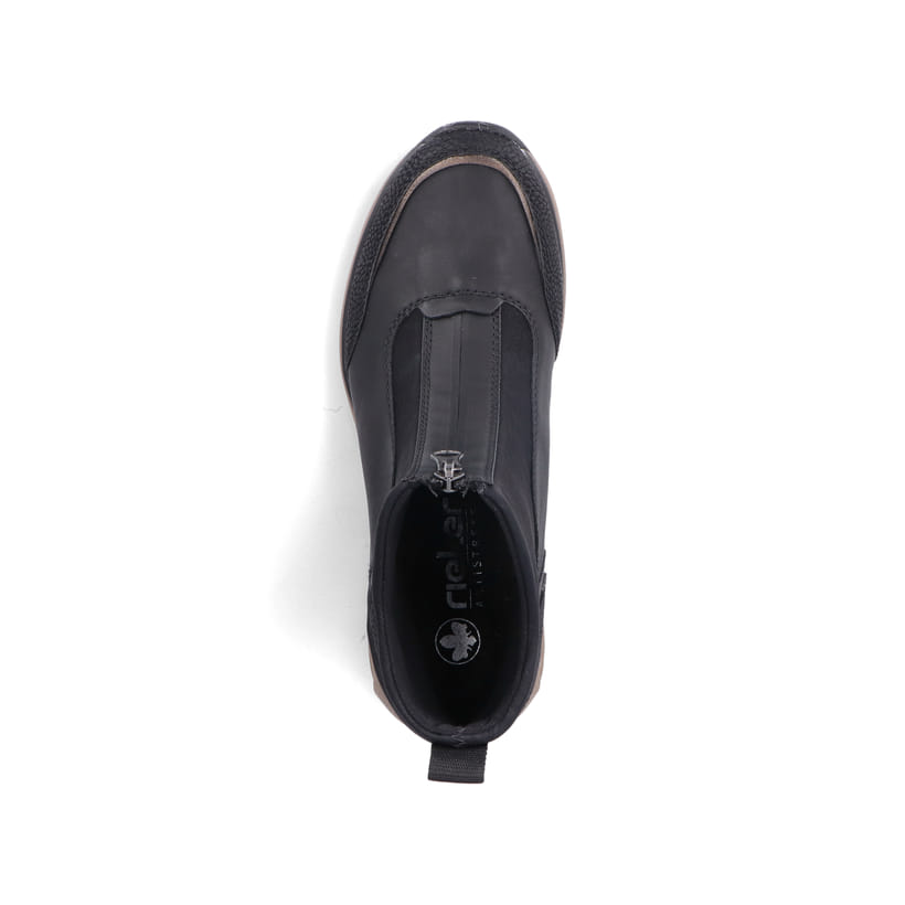 Rieker Artikelnummer M5656-00 Rieker Damen Stiefeletten stahlschwarz Sonderangebot