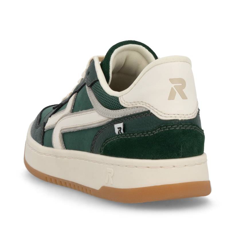 Rieker Artikelnummer W1900-54 Rieker Damen Sneaker Low waldgrün-weiß Exklusivangebot