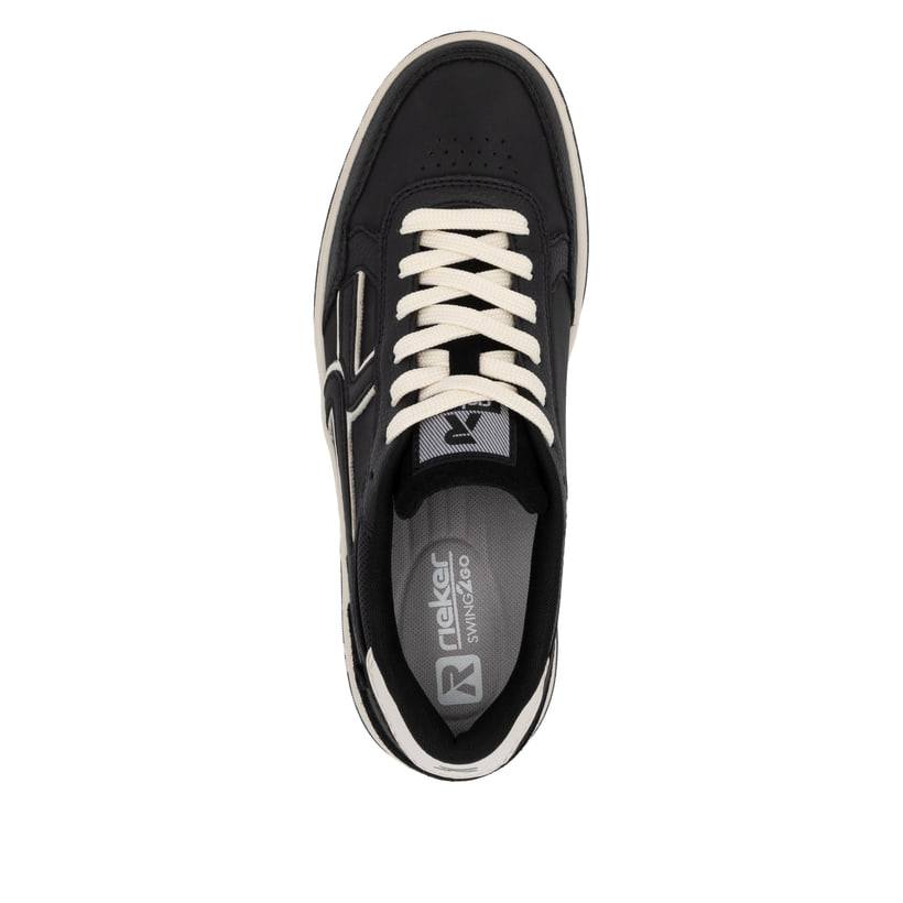 Rieker Artikelnummer W1900-00 Rieker Damen Sneaker Low urbanschwarz-weiß Saisonschlussverkauf