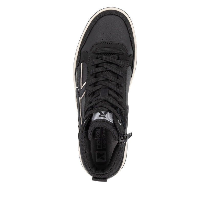Rieker Artikelnummer W1970-00 Rieker Damen Sneaker High carbonschwarz Black Friday
