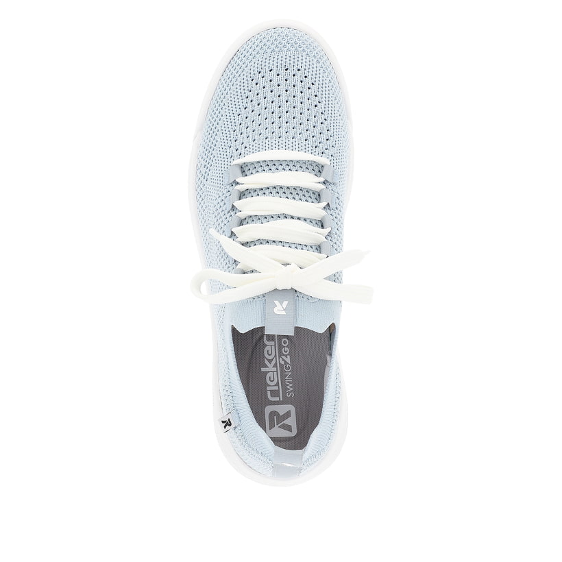 Rieker Artikelnummer W1103-10 Rieker Damen Slipper sky blue Jubiläumsangebot