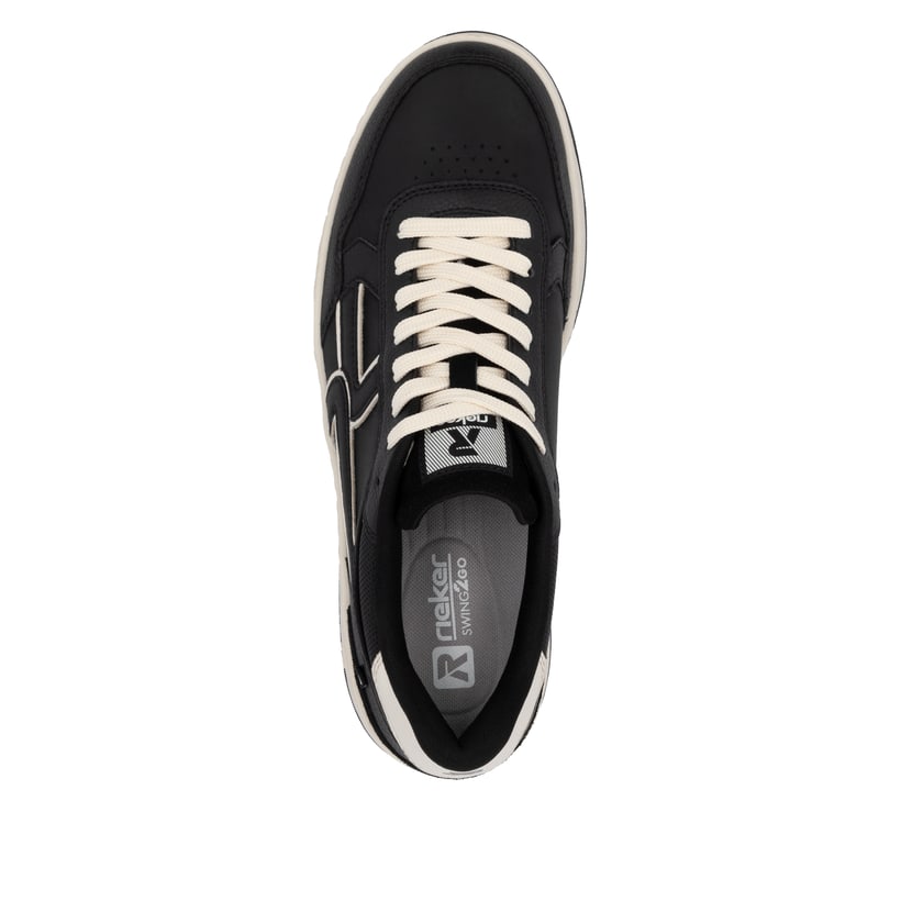 Rieker Artikelnummer U1900-00 Rieker Herren Sneaker Low urbanschwarz-weiß Heißer Verkauf