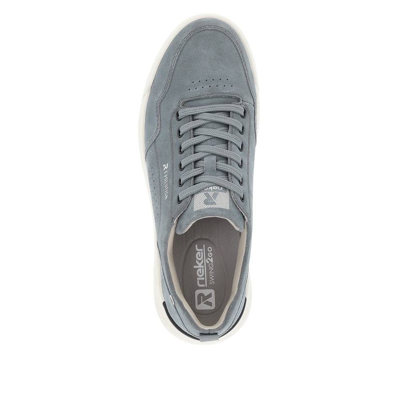 Rieker Artikelnummer U1101-14 Rieker Herren Sneaker Low steel blue Online Outlet