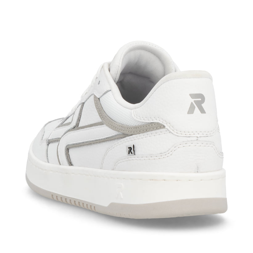 Rieker Artikelnummer U1900-80 Rieker Herren Sneaker Low frostweiß-grau Zeitlich begrenztes Angebot