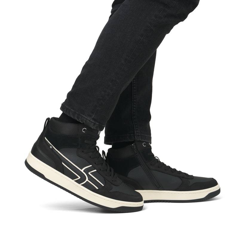 Rieker Artikelnummer U1970-00 Rieker Herren Sneaker High carbonschwarz Blitzangebot
