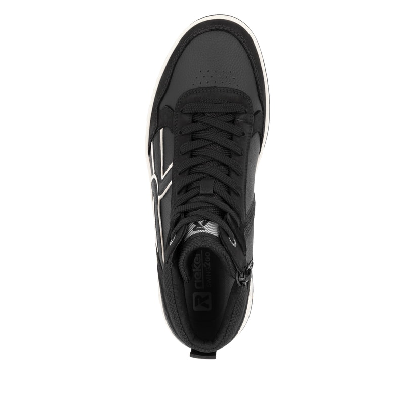 Rieker Artikelnummer U1970-00 Rieker Herren Sneaker High carbonschwarz Blitzangebot