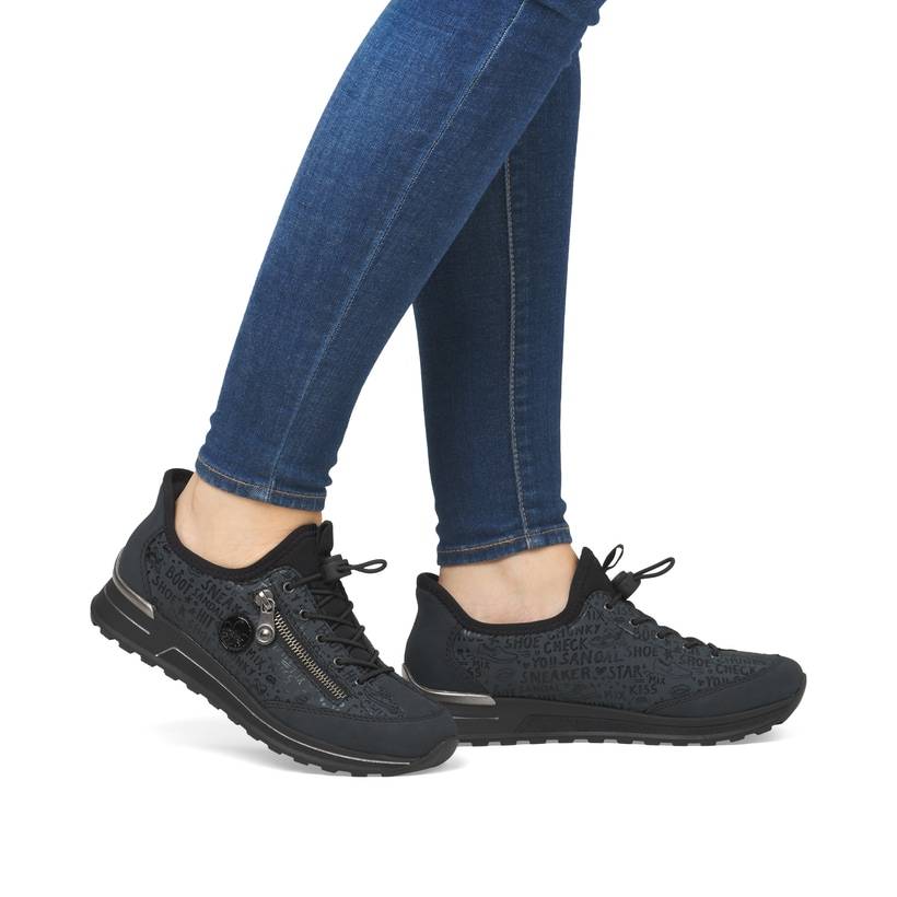 Rieker Artikelnummer N1455-14 Rieker Damen Slipper petrol Tägliche Deals