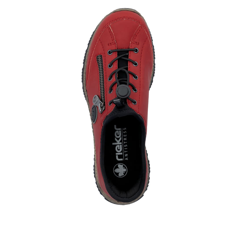 Rieker Artikelnummer N3267-33 Rieker Damen Slipper erdbeerrot Sonderangebote