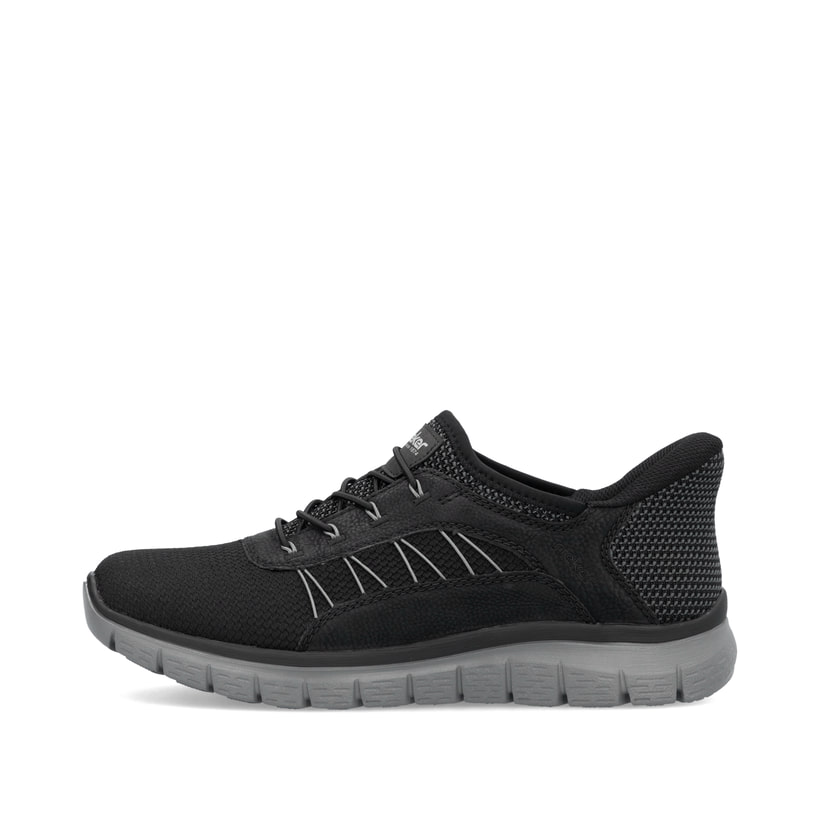 Rieker Artikelnummer B6656-00 Rieker Herren Slipper asphaltschwarz