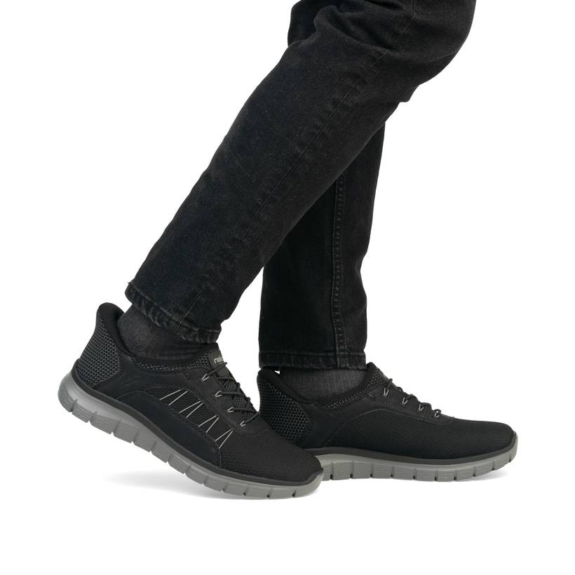 Rieker Artikelnummer B6656-00 Rieker Herren Slipper asphaltschwarz Super Sparpreis