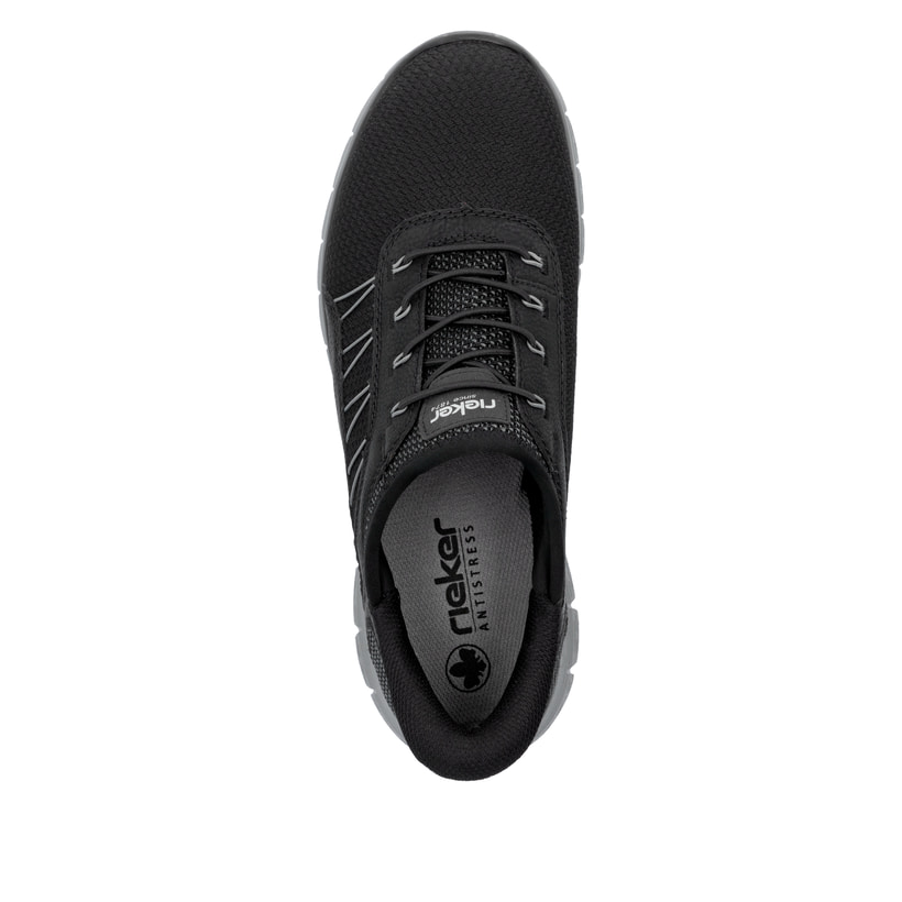 Rieker Artikelnummer B6656-00 Rieker Herren Slipper asphaltschwarz Super Sparpreis