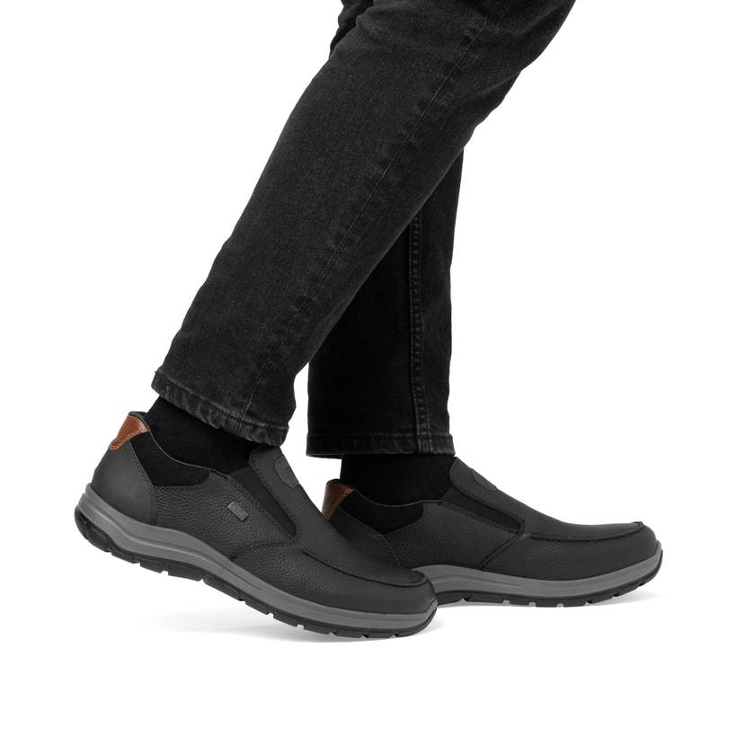 Rieker Artikelnummer 03651-00 Rieker Herren Slipper urbanschwarz Kostenlose Rückgabe