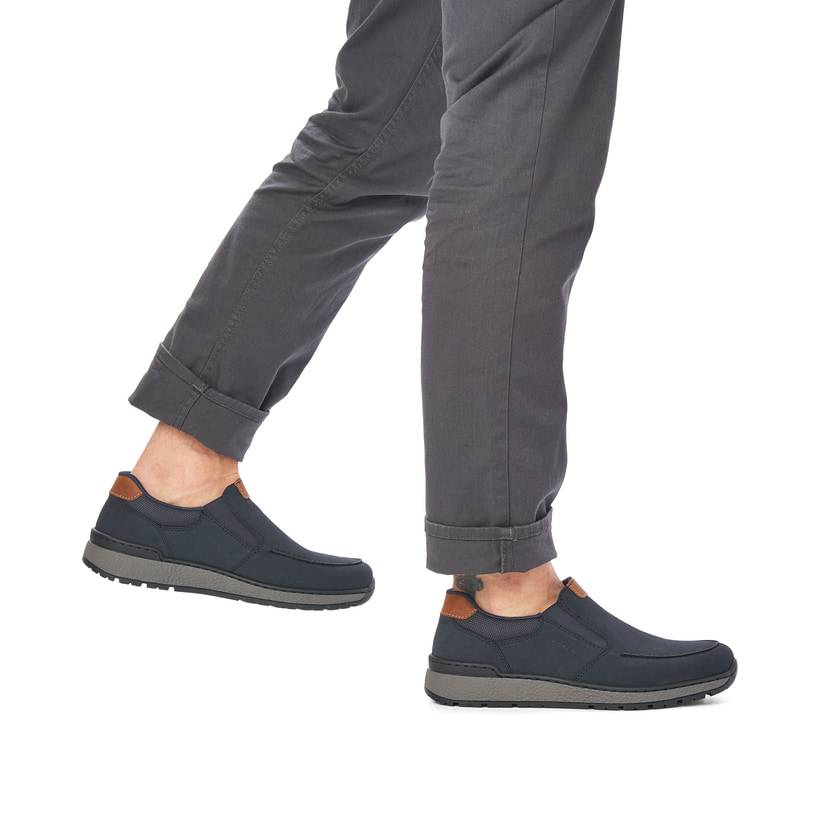 Rieker Artikelnummer B9062-15 Rieker Herren Slipper marineblau Neueste Stile
