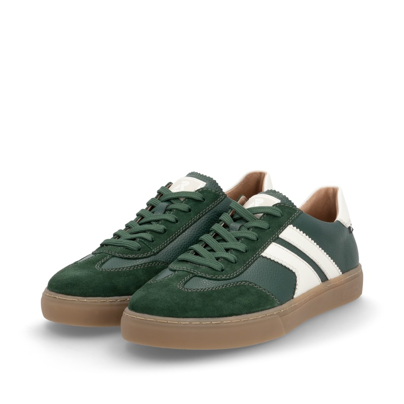 Rieker Artikelnummer U0707-54 Rieker Herren Sneaker Low waldgrün-weiß Letzte 2 Tage