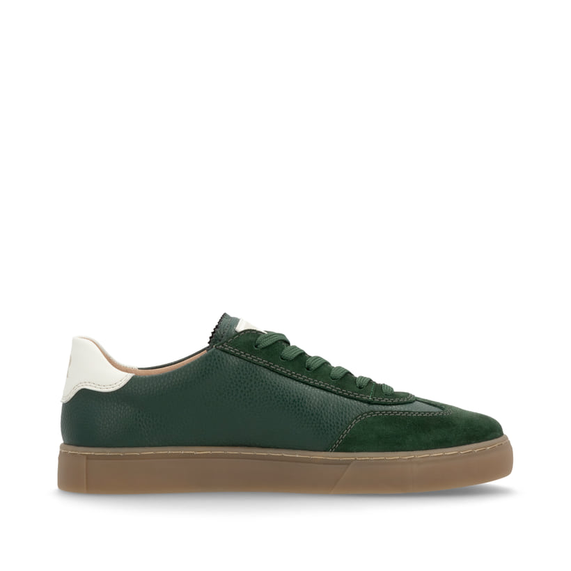 Rieker Artikelnummer U0707-54 Rieker Herren Sneaker Low waldgrün-weiß Letzte 2 Tage