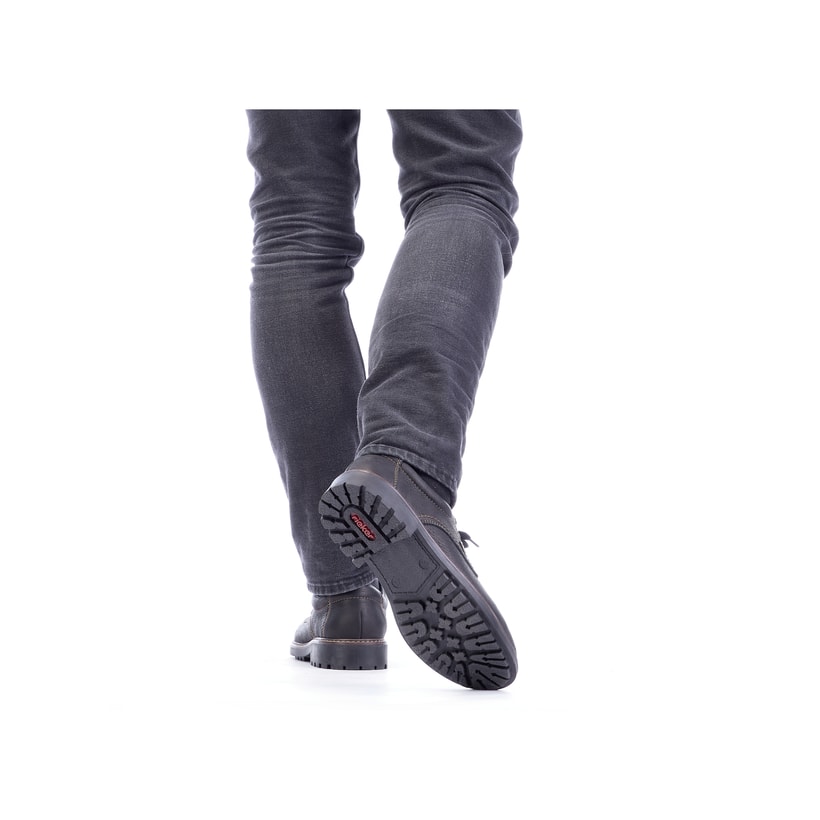 Rieker Artikelnummer B4610-00 Rieker Herren Schnürschuhe nachtschwarz Sonderangebot der Fabrik