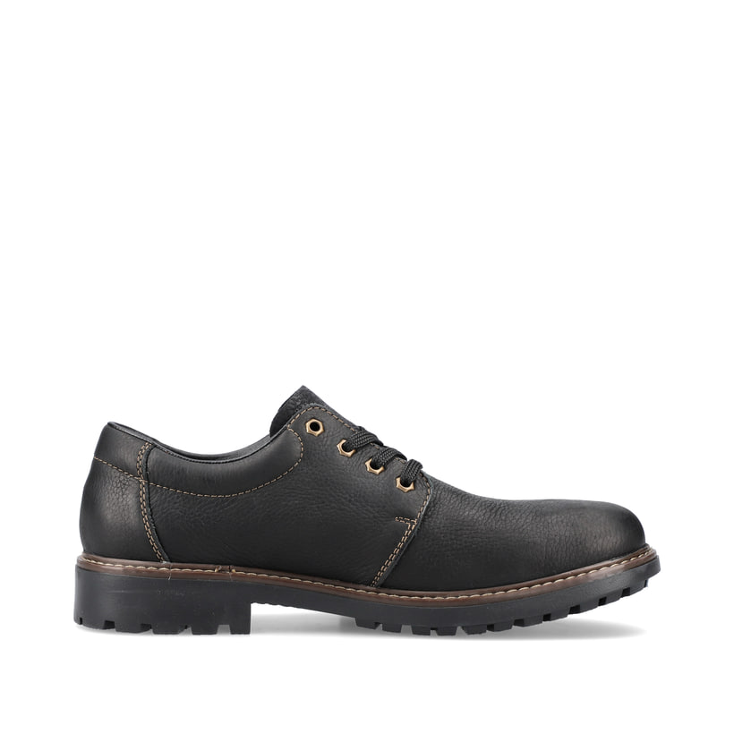 Rieker Artikelnummer B4610-00 Rieker Herren Schnürschuhe nachtschwarz Sonderangebot der Fabrik