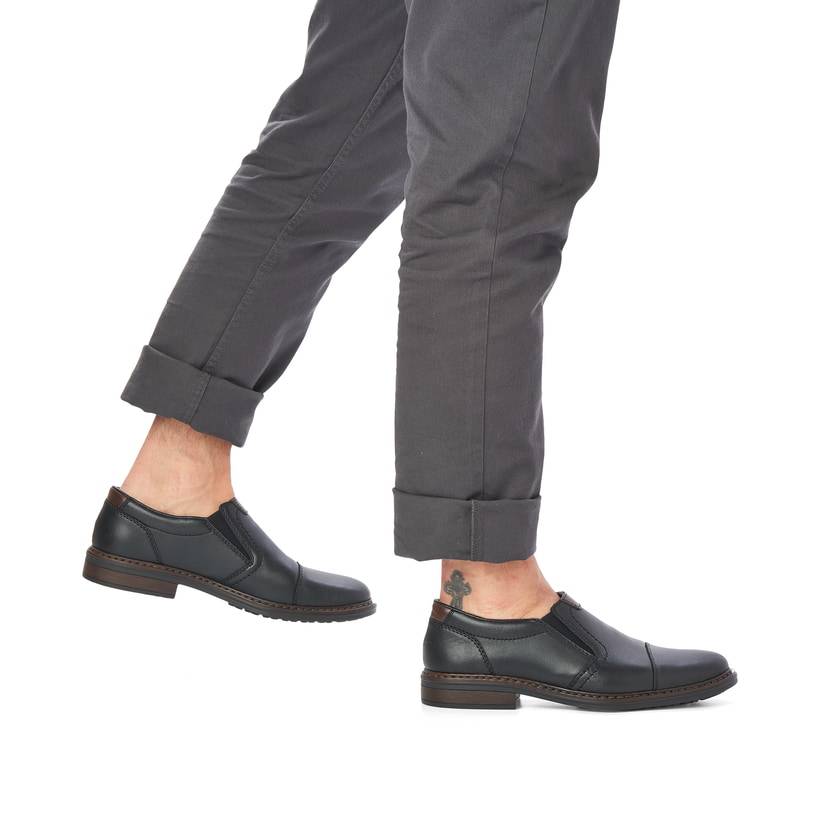 Rieker Artikelnummer 17659-00 Rieker Herren Slipper mattschwarz Super Rabatt