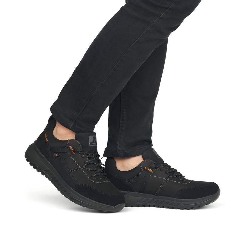 Rieker Artikelnummer U0100-00 Rieker Herren Sneaker Low tiefschwarz Fabrikladen