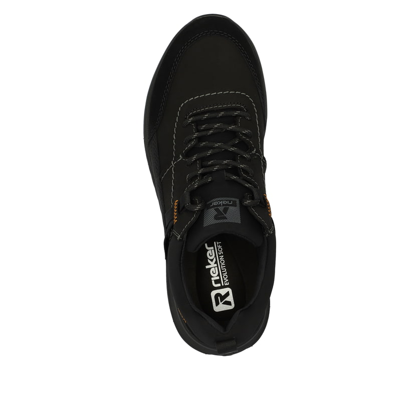 Rieker Artikelnummer U0100-00 Rieker Herren Sneaker Low tiefschwarz Fabrikladen