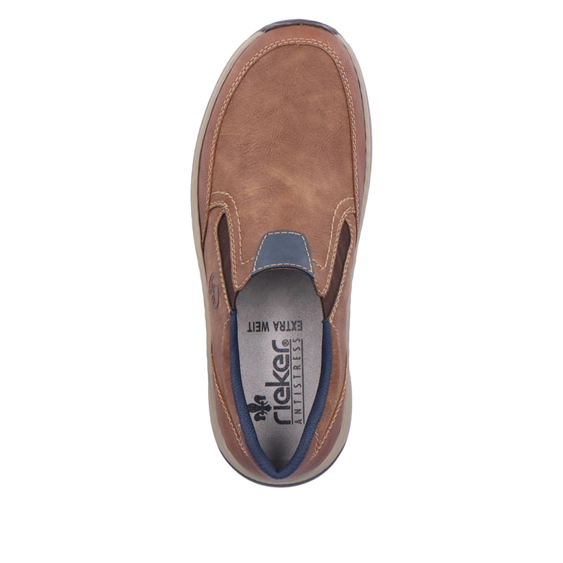 Rieker Artikelnummer 14362-24 Rieker Herren Slipper holzbraun Begrenzt auf 3 Tage