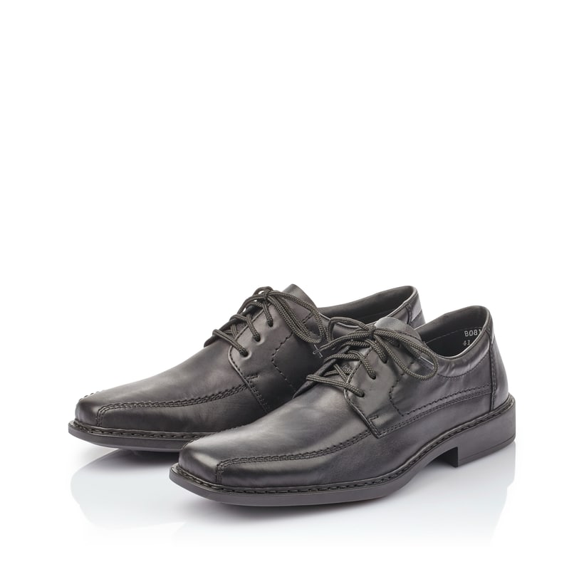 Rieker Artikelnummer B0812-00 Rieker Herren Schnürschuhe nachtschwarz 50% Rabatt für begrenzte Zeit