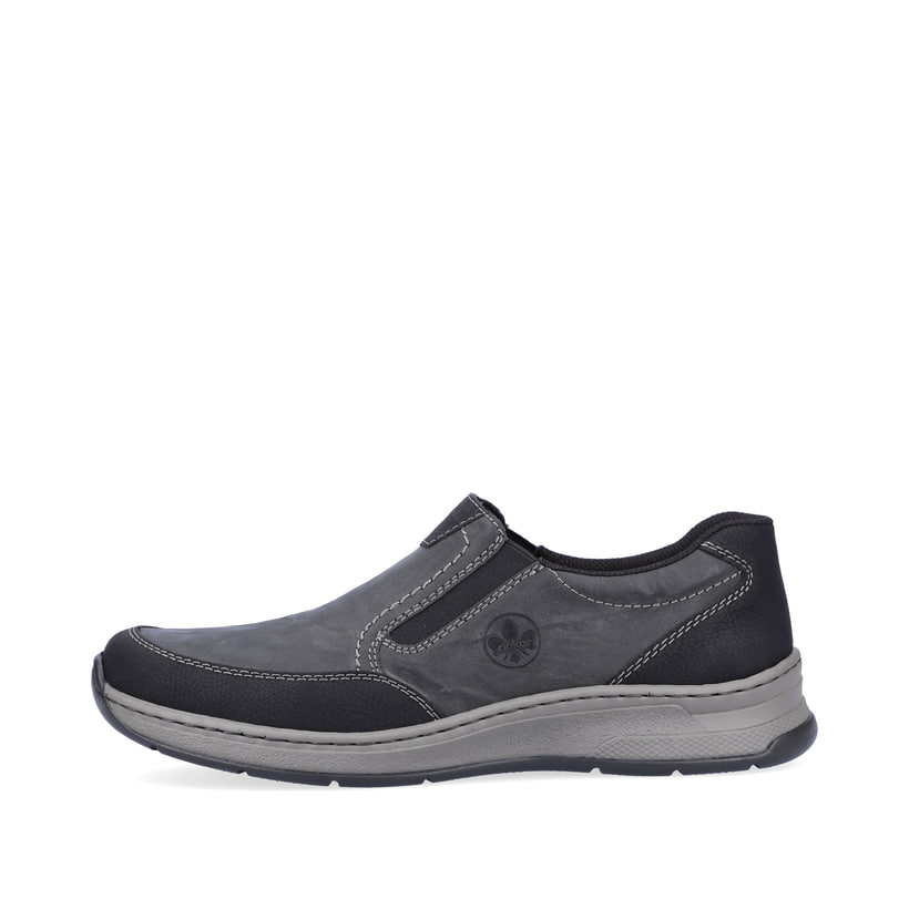 Rieker Artikelnummer 14362-00 Rieker Herren Slipper asphaltschwarz