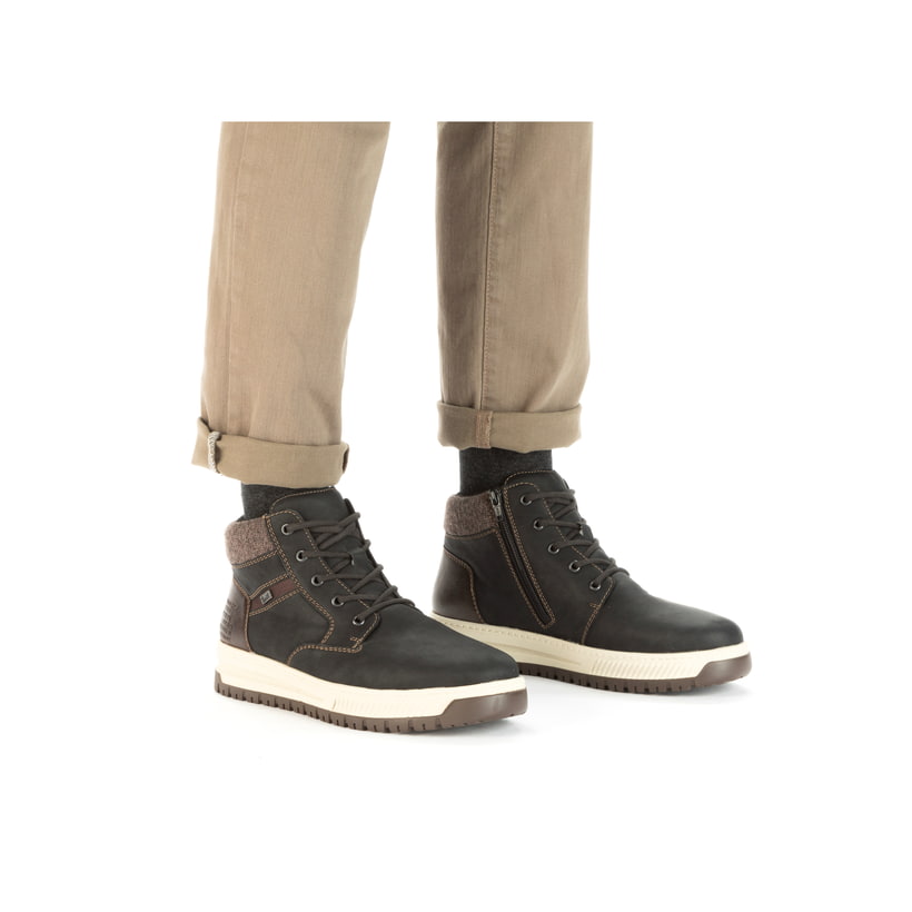 Rieker Artikelnummer 38542-00 Rieker Herren Schnürstiefel asphaltschwarz Auslauf