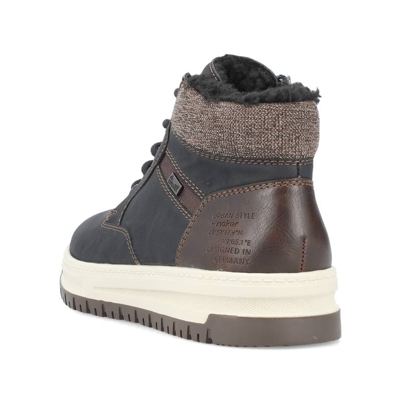 Rieker Artikelnummer 38542-00 Rieker Herren Schnürstiefel asphaltschwarz Auslauf