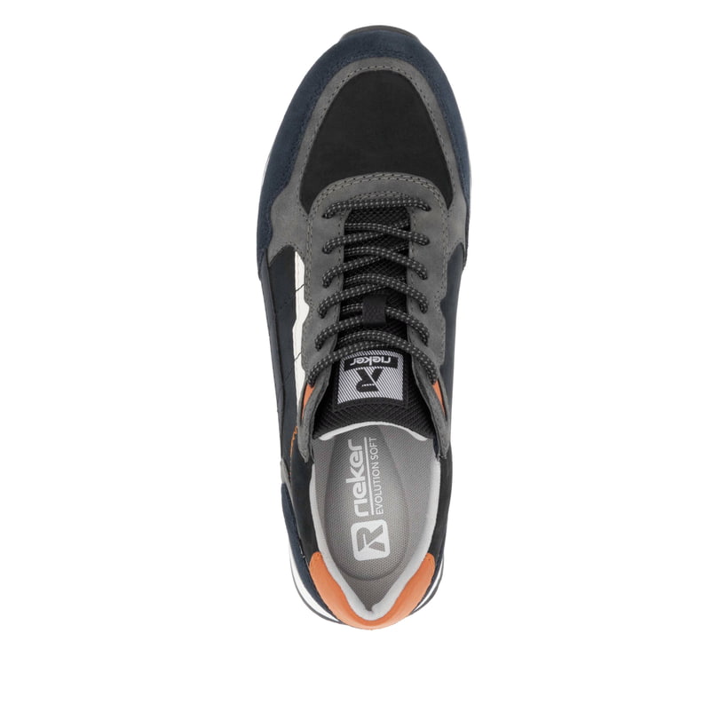 Rieker Artikelnummer U0308-14 Rieker Herren Sneaker Low dunkelblau-grau Verkauf