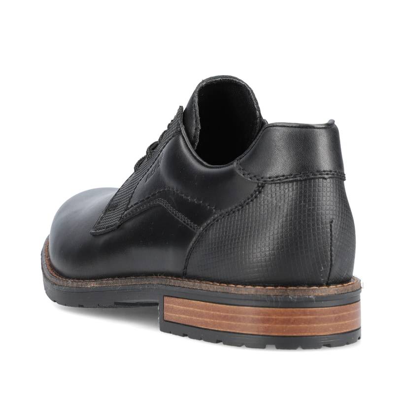 Rieker Artikelnummer 14603-00 Rieker Herren Schnürschuhe glanzschwarz Günstiger Verkauf