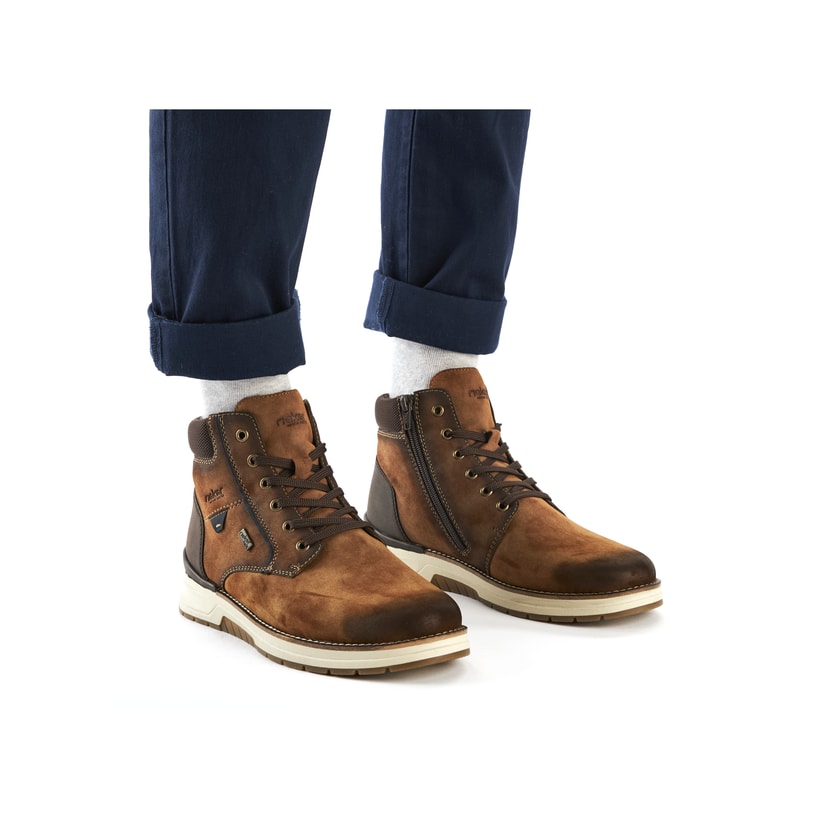 Rieker Artikelnummer 32332-24 Rieker Herren Schnürstiefel karamellbraun Kostenloser Versand