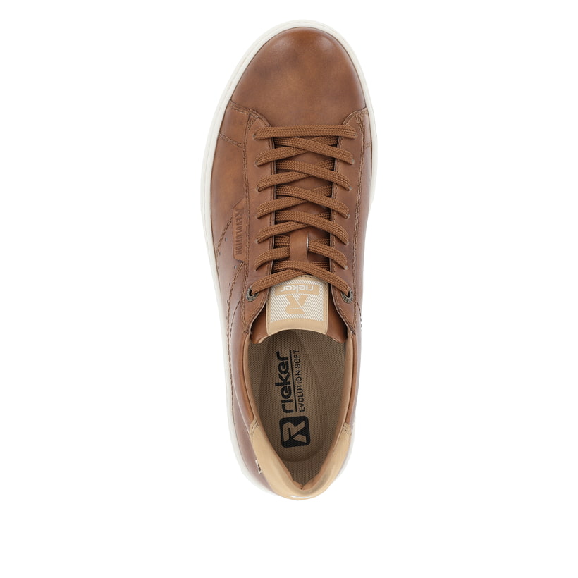 Rieker Artikelnummer U0704-24 Rieker Herren Sneaker Low nougatbraun Rabatt