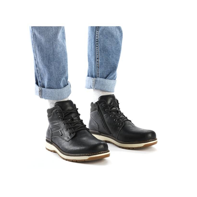 Rieker Artikelnummer 39450-00 Rieker Herren Schnürstiefel urbanschwarz Günstig kaufen