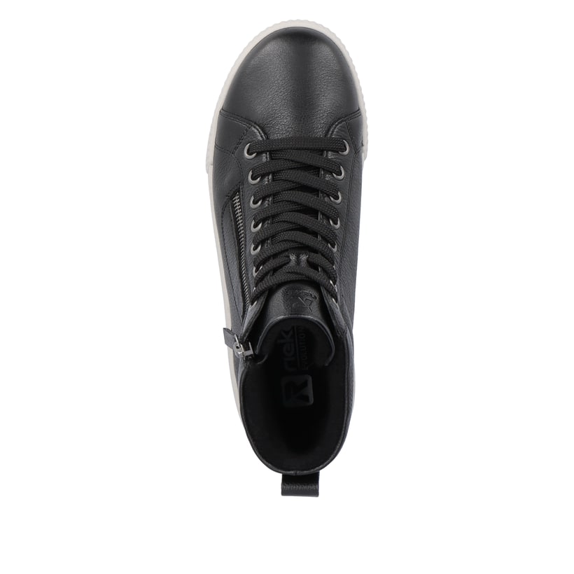 Rieker Artikelnummer W0164-00 Rieker Damen Sneaker High carbonschwarz Flash Sale