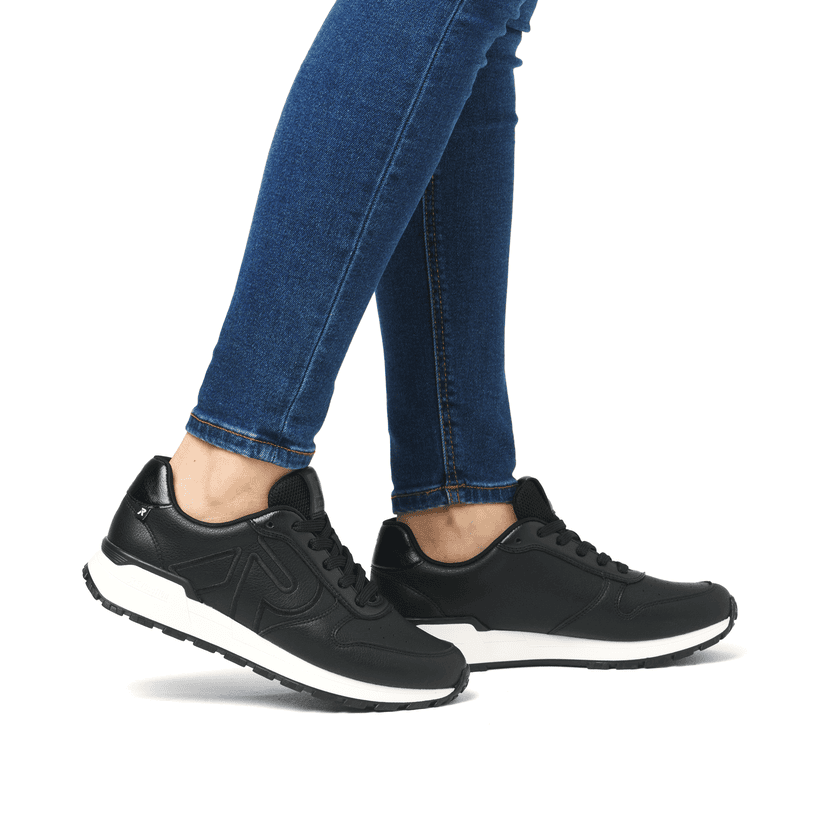 Rieker Artikelnummer W0606-00 Rieker Damen Sneaker Low mattschwarz Begrenztes Angebot