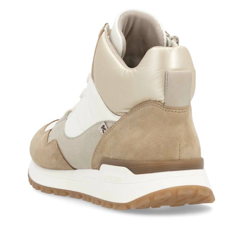 Rieker Artikelnummer W0672-80 Rieker Damen Sneaker High weiß-beige Weihnachtsangebot
