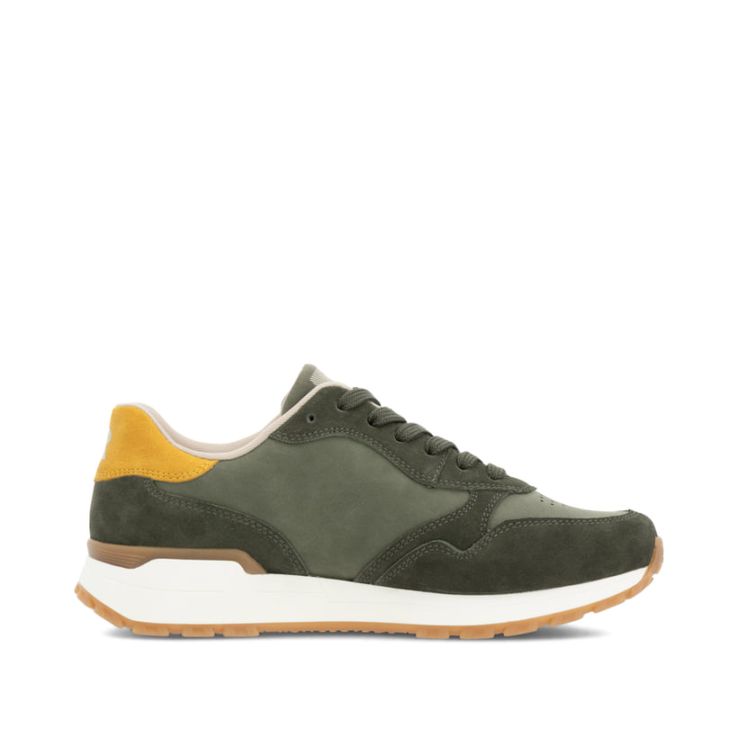 Rieker Artikelnummer W0607-54 Rieker Damen Sneaker Low khaki-cremeweiß Osterangebot