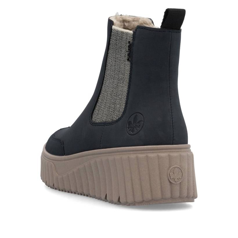 Rieker Artikelnummer N2553-14 Rieker Damen Chelsea Boots nachtschwarz Muttertagsangebot