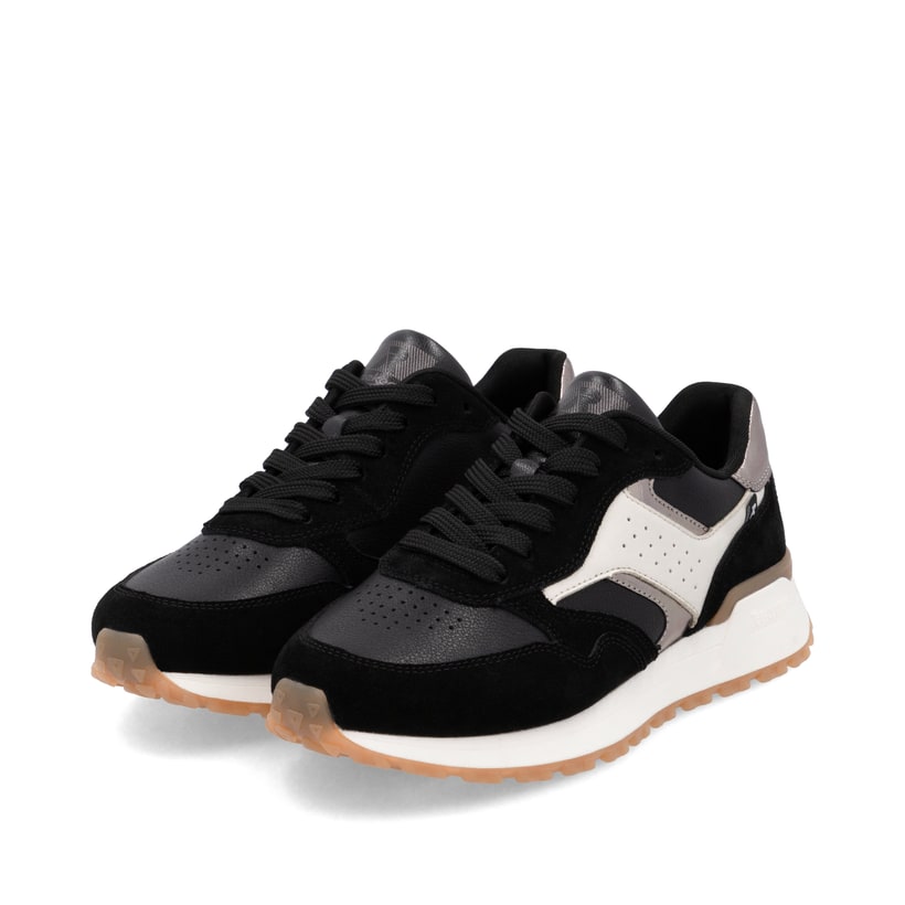 Rieker Artikelnummer W0607-00 Rieker Damen Sneaker Low urbanschwarz-cremeweiß Vatertagsangebot