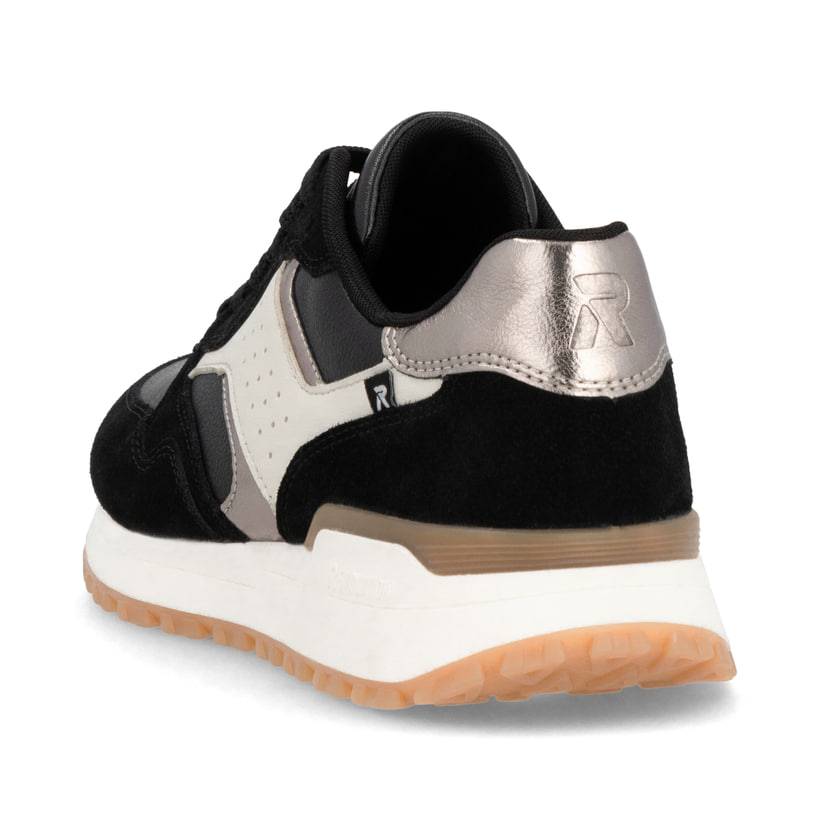 Rieker Artikelnummer W0607-00 Rieker Damen Sneaker Low urbanschwarz-cremeweiß Vatertagsangebot