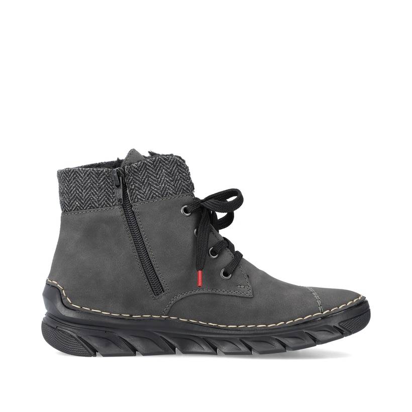 Rieker Artikelnummer 55031-45 Rieker Damen Schnürstiefel anthrazit Neueste Mode