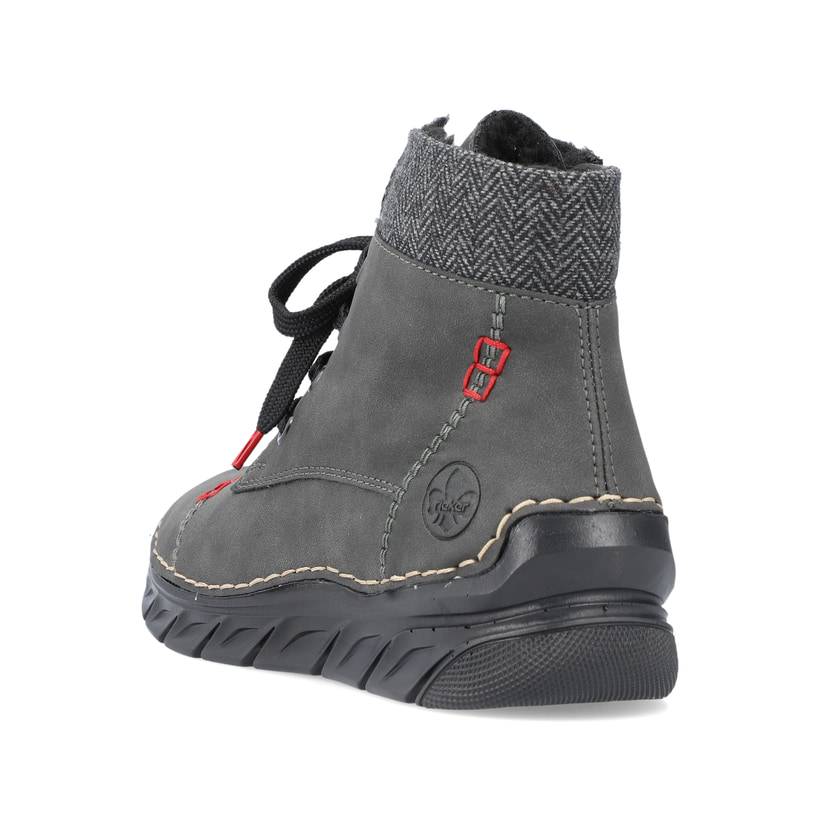 Rieker Artikelnummer 55031-45 Rieker Damen Schnürstiefel anthrazit Neueste Mode