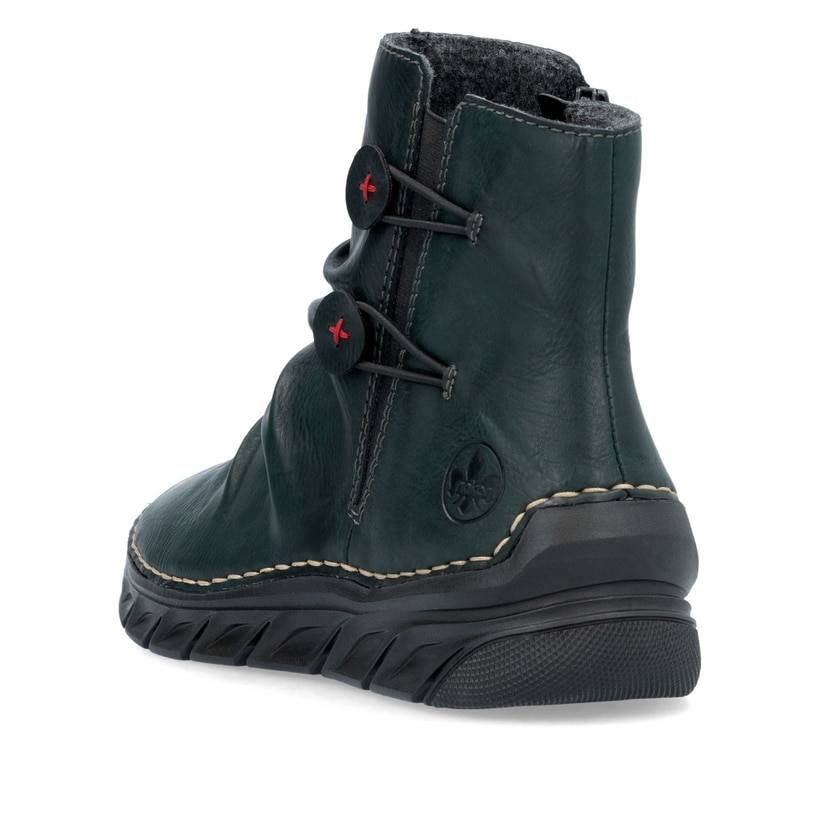 Rieker Artikelnummer 55052-54 Rieker Damen Schnürstiefel waldgrün Zeitlich begrenztes Angebot